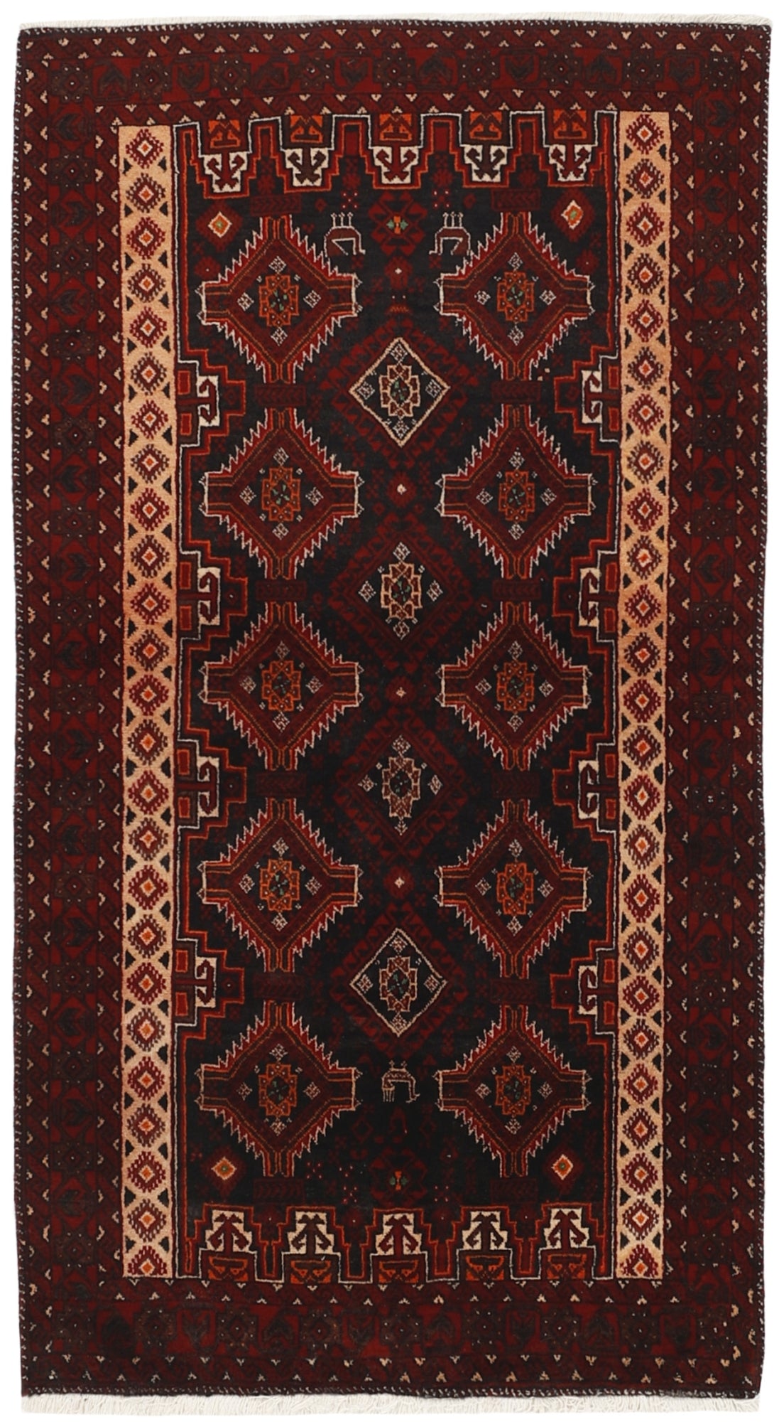 MY-RUG Teppich "Belutsch" Gul-Muster, Handgeknüpft