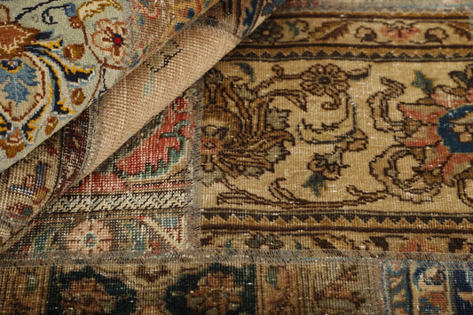 MY-RUG Teppich "Vintage Patch Work" Floral & Ornamentiert, Handgeknüpft