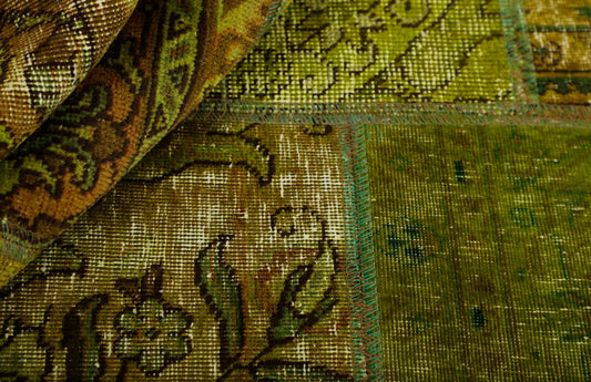 MY-RUG Teppich "Vintage Patch Work" Floral & Ornamentiert, Handgeknüpft