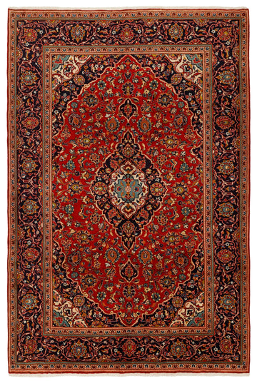 MY-RUG Teppich "Keshan" Zentrales Medaillon, Handgeknüpft