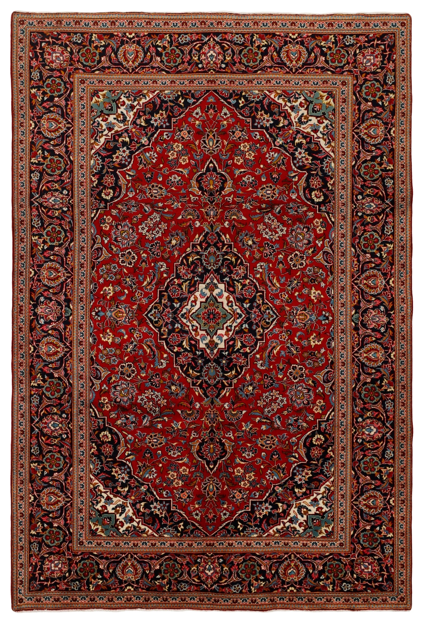 MY-RUG Teppich "Keshan" Zentrales Medaillon, Handgeknüpft